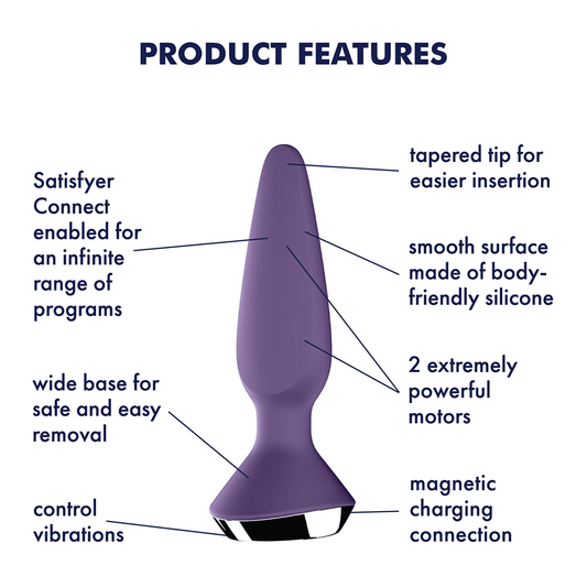 Satisfyer Plug-ilicious 1 Purple - UABDSM