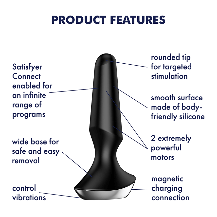 Satisfyer Plug-ilicious 2 Black - UABDSM