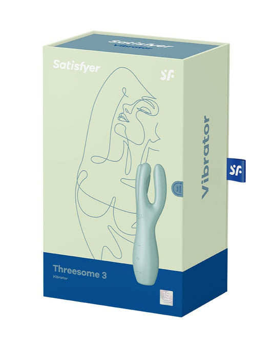 Satisfyer - Threesome 3 - Multi Vibrator - Mint - UABDSM