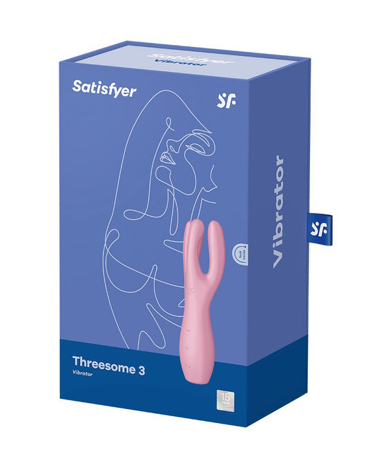 Satisfyer - Threesome 3 - Multi Vibrator - Pink - UABDSM