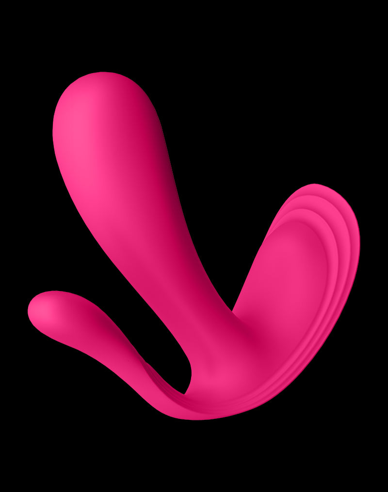 Satisfyer - Top Secret+ - Wearable Vibrator With Anal Stimulator - Pink - UABDSM