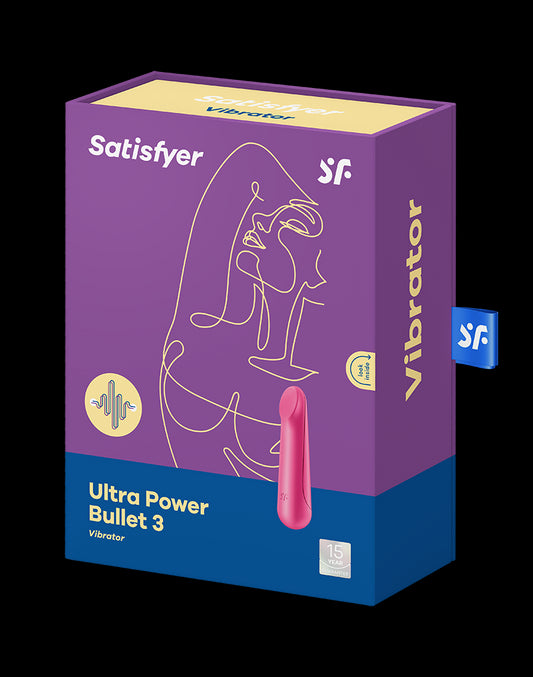 Satisfyer - Ultra Power Bullet 3 - Bullet Vibrator - Pink - UABDSM