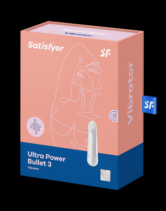 Satisfyer - Ultra Power Bullet 3 - Bullet Vibrator - White - UABDSM