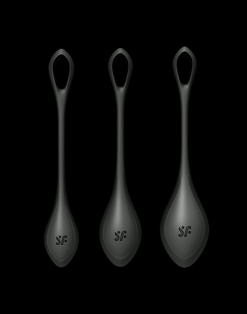 Satisfyer - Yoni Power 2 - Kegel Balls Set - Black - UABDSM