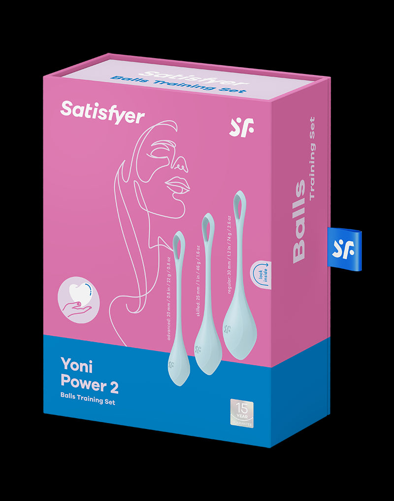 Satisfyer - Yoni Power 2 - Kegel Balls Set - Blue - UABDSM