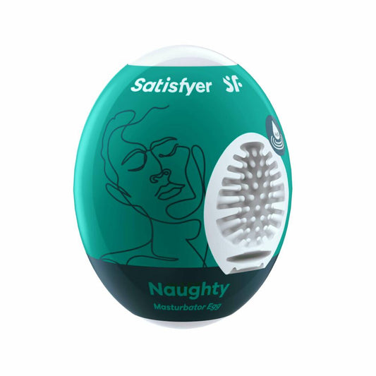 Satisfyer Masturbator Egg Single (Naughty) - Dark Green - UABDSM
