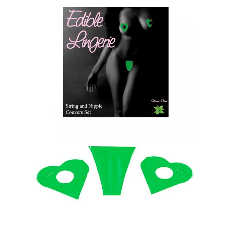 Secret Play Edible Thong And Nipple Covers - UABDSM