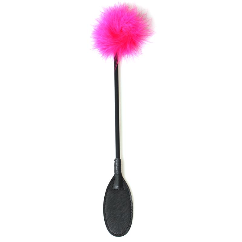 Secret Play Oval Riding Crop with Marabou Feather - UABDSM