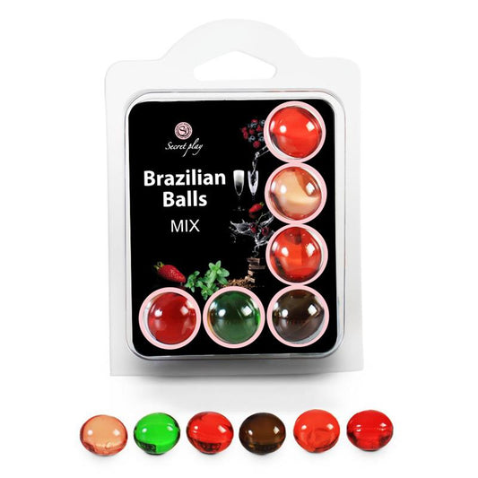 Secret Play Set 6 Brazilian Balls Aromas - UABDSM