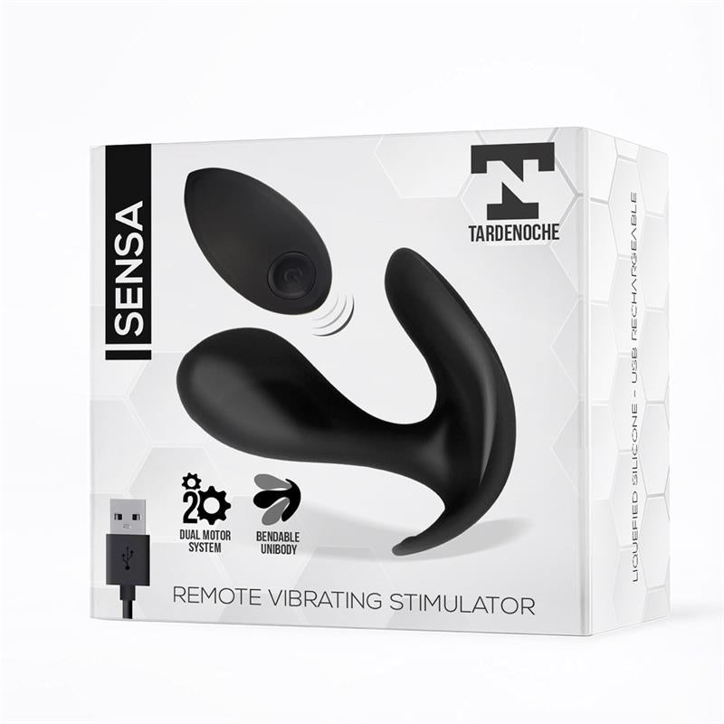 Sensa Stimulator Remote Control USB Liquid Silicone Black - UABDSM