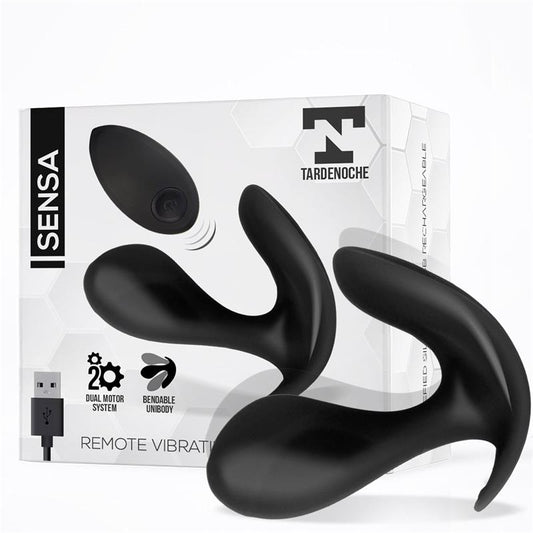 Sensa Stimulator Remote Control USB Liquid Silicone Black - UABDSM