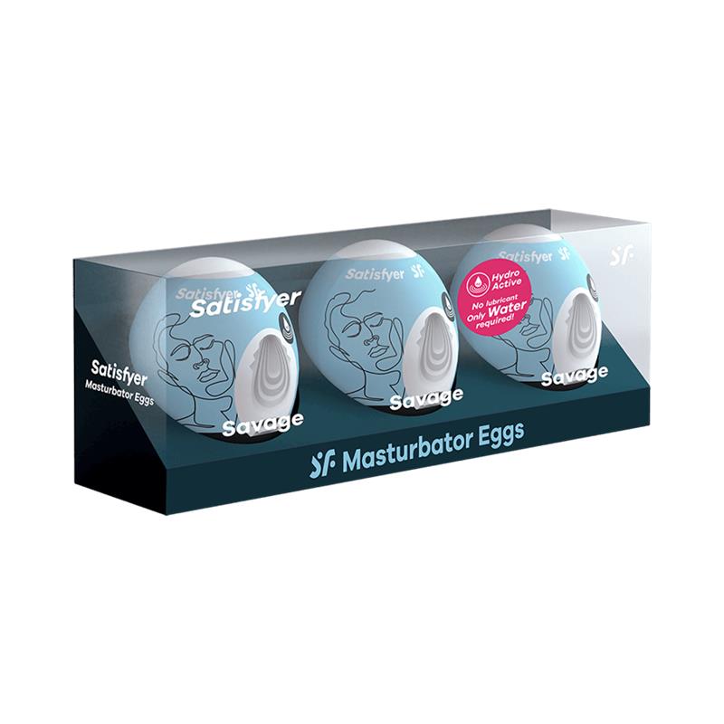 Set 3 Masturbator Egg Savage Model - UABDSM