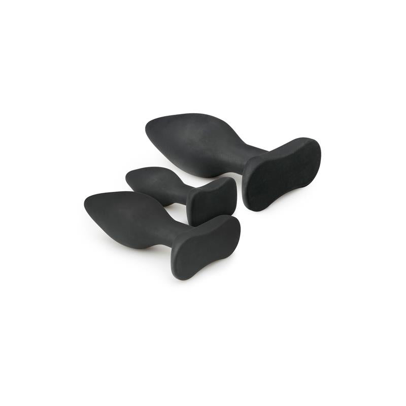 Set 3 Plugs Silicone - Black - UABDSM