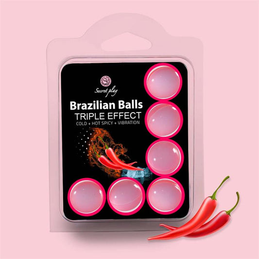 Set 6 Brazilian Balls Triple Effect (Heat Cold and Vibration) - UABDSM