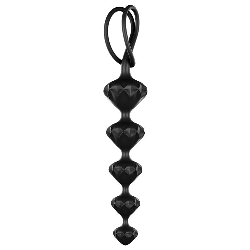 set of 2 Anal Beads Black - UABDSM