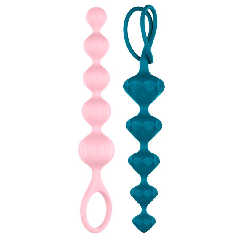 Set of 2 Anal Beads Colored - UABDSM