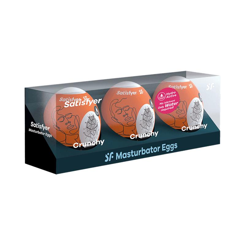 Set os 3 Masturbator Egg Crunchy Model - UABDSM