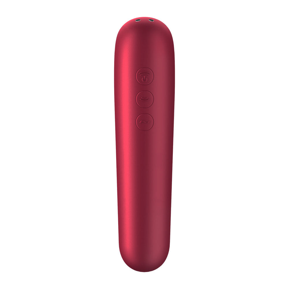 Satisfyer App Enabled Dual Love - Red - UABDSM