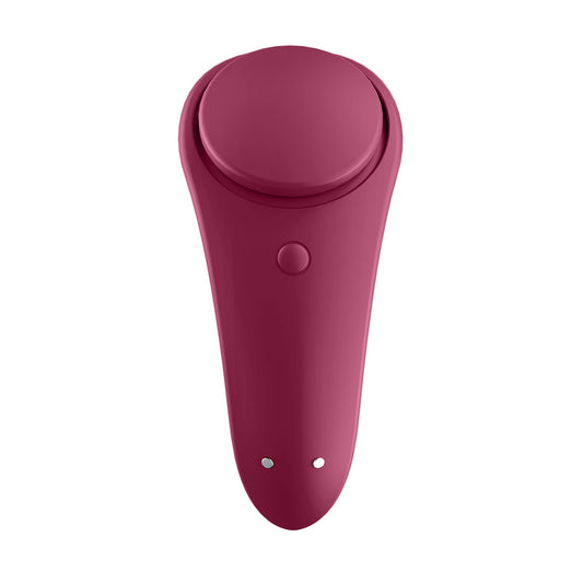 Satisfyer App Enabled Sexy Secret Panty Vibrator - Wine Red - UABDSM