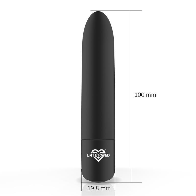 Shoty Vibrating Bullet USB 10 Speeds Powerful Motor Black - UABDSM
