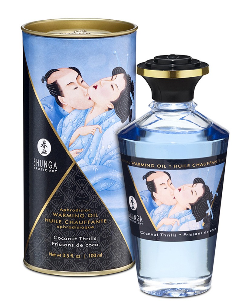 Shunga - Aphrodisiac Warming Oil - Coconut 100 Ml. - UABDSM