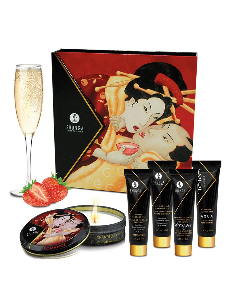 Shunga - Geisha Secret Kit Sparkling Wine Strawberry - UABDSM