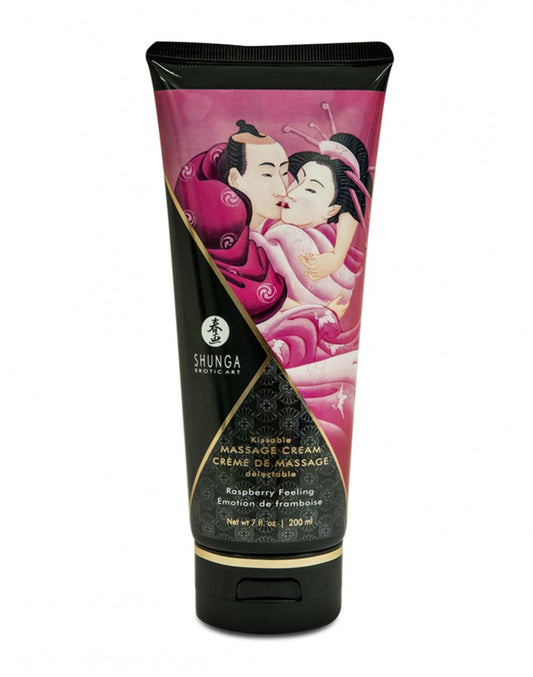 Shunga - Kissable Massage Cream Raspberry Feeling 200ml. - UABDSM