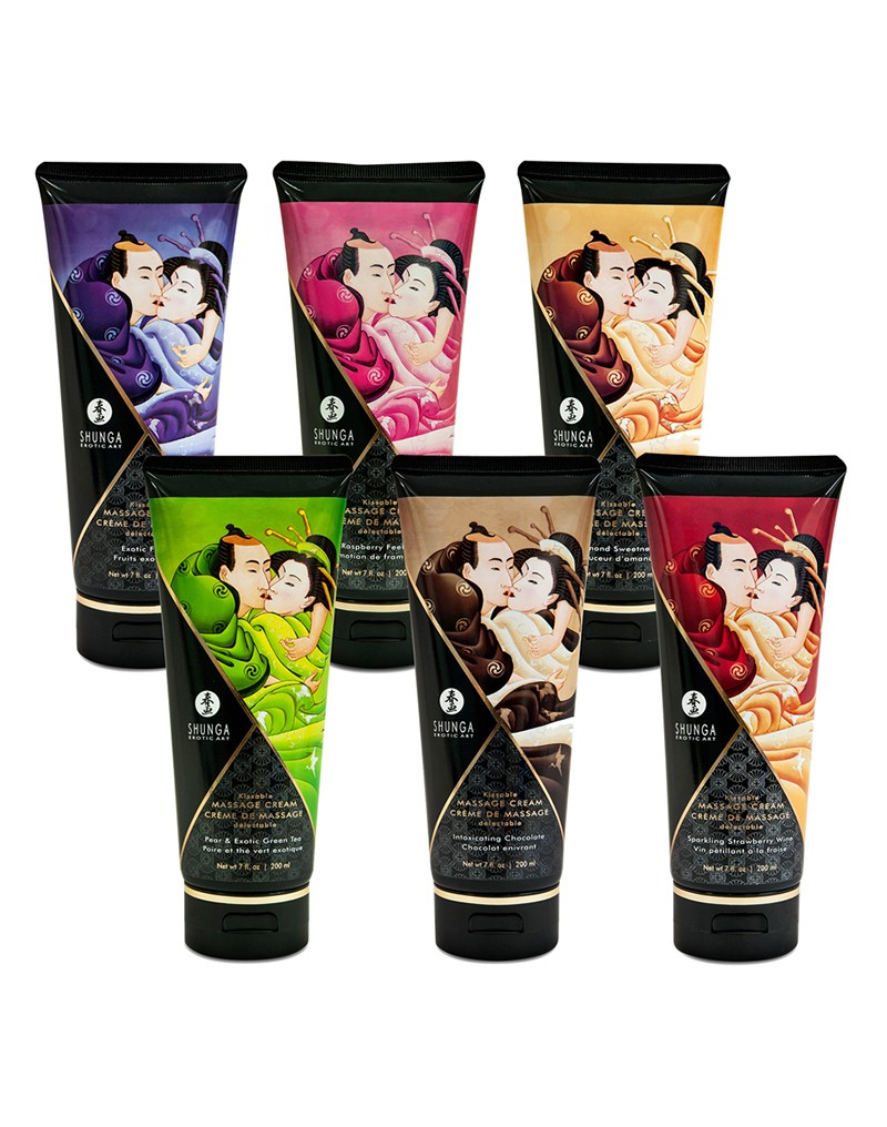 Shunga - Kissable Massage Cream Raspberry Feeling 200ml. - UABDSM