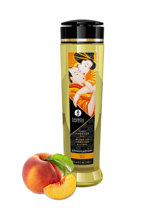 Shunga - Massage Oil - Stimulation Peach - 240 Ml - UABDSM