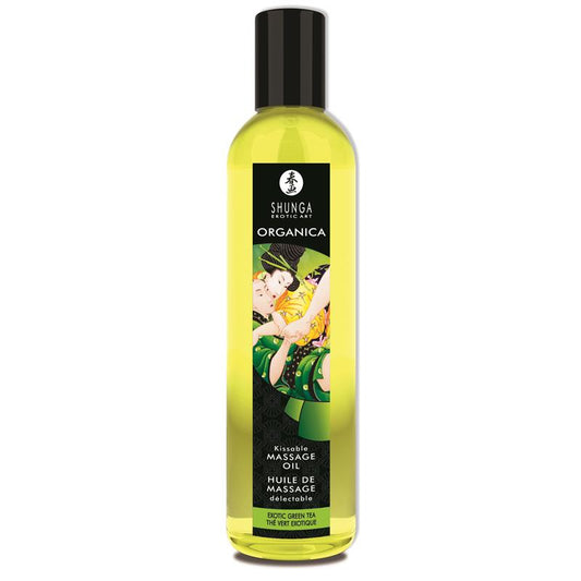 Shunga Organic Massage Oil Green Tea - UABDSM