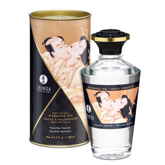 Shunga Warming Massage Oil Vanilla Aroma - UABDSM