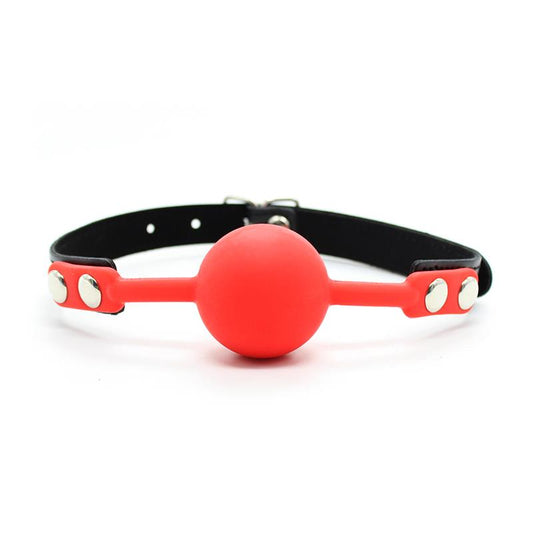 Silicone Ball Gag 4 cm Black/Red - UABDSM