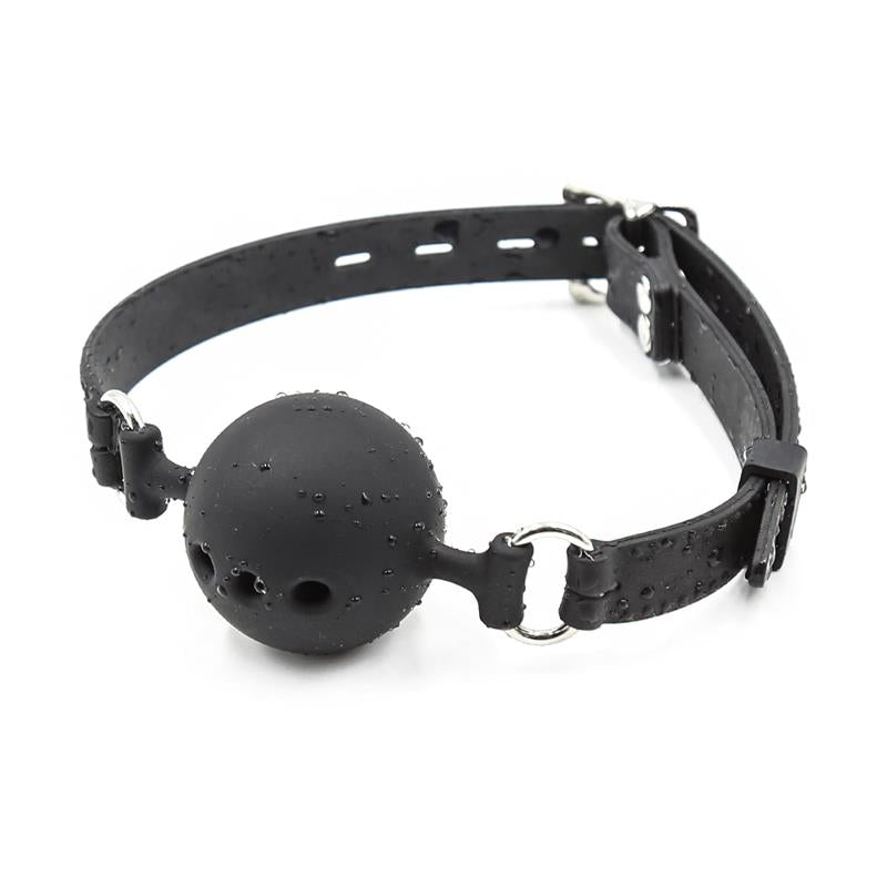 Silicone Breathable Ball Gags 45 cm Size M Black - UABDSM