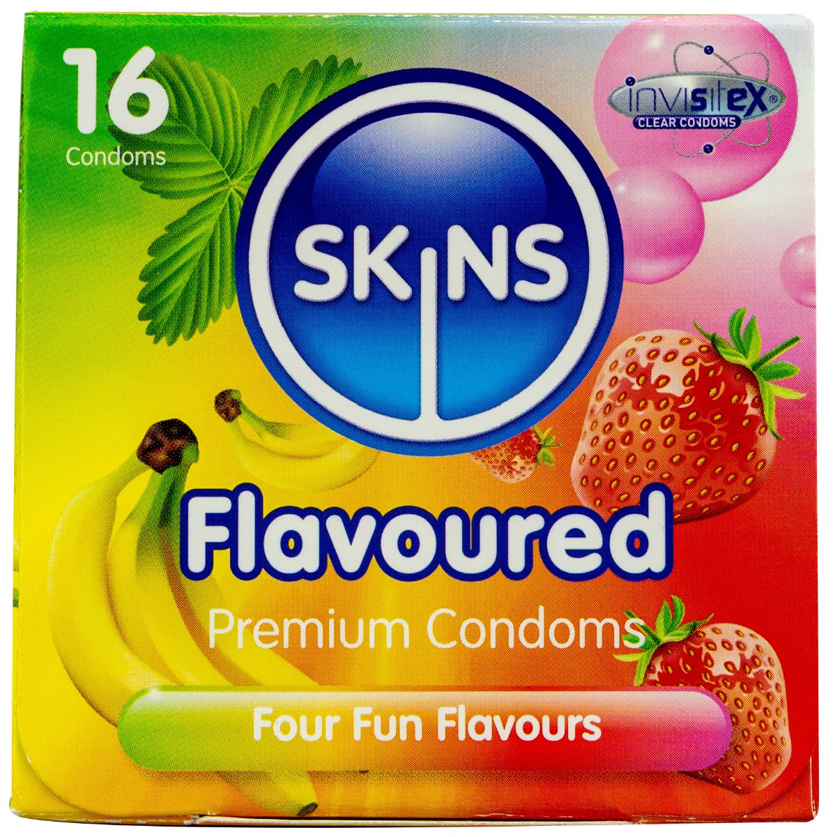Skins Condoms Flavours Cube 16 Pack - International 1 - UABDSM