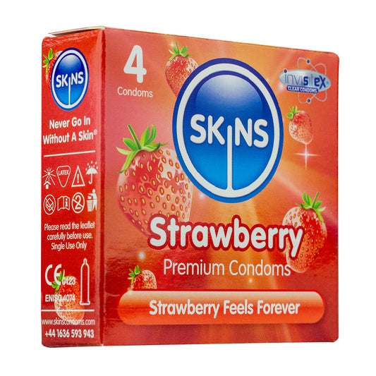 Skins Condoms Strawberry 4 Pack - International 1 - UABDSM