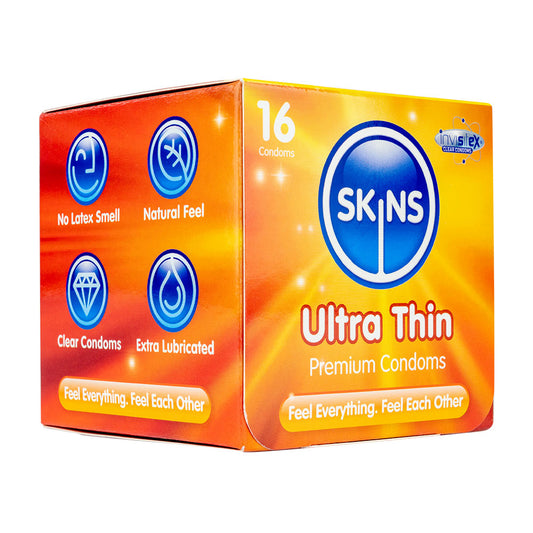 Skins Condoms Ultra Thin Cube 16 Pack International 1 - UABDSM