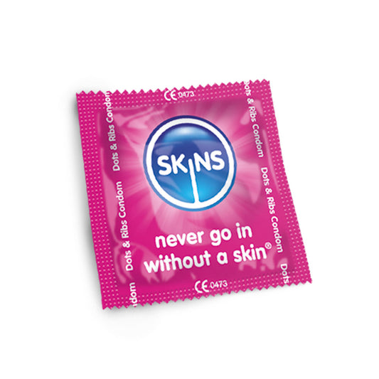 Skins Condoms Dots & Ribs 4 Pack - UABDSM