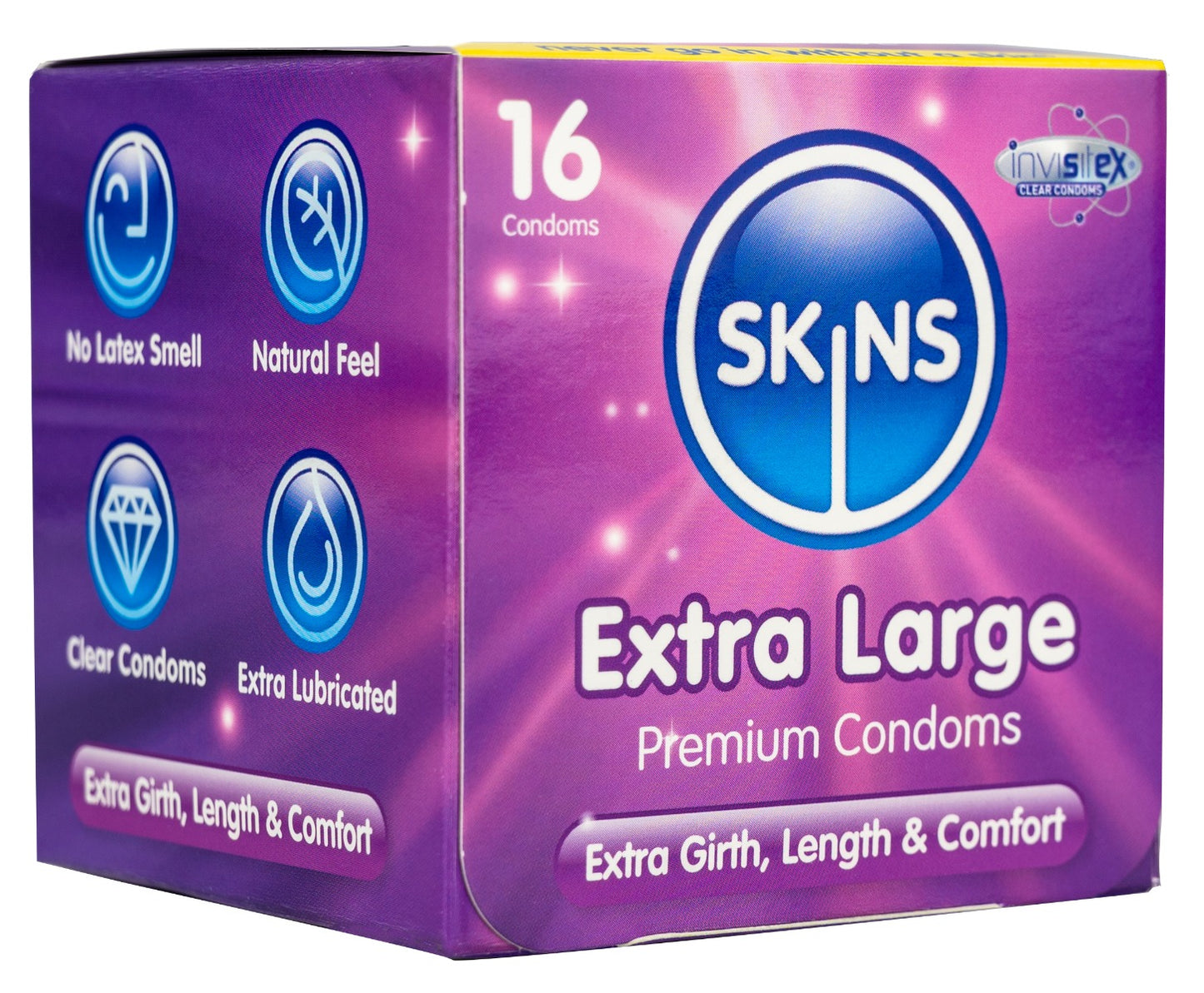Skins Condoms Extra Large Cube 16 Pack - International 1 - UABDSM