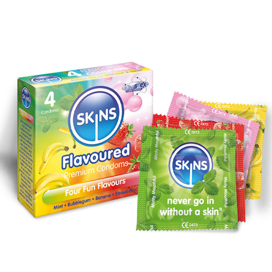 Skins Condoms Flavours 4 Pack - UABDSM