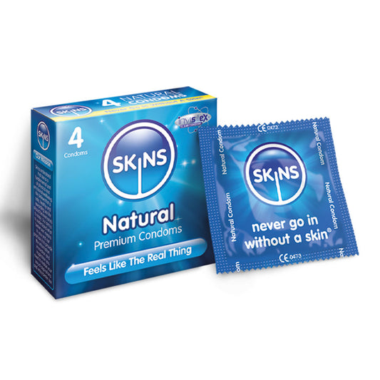 Skins Condoms Natural 4 Pack - UABDSM