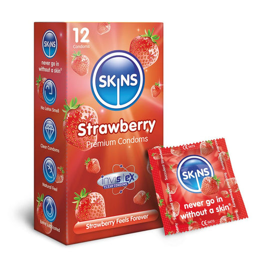 Skins Condoms Strawberry 12 Pack - International 1 - UABDSM