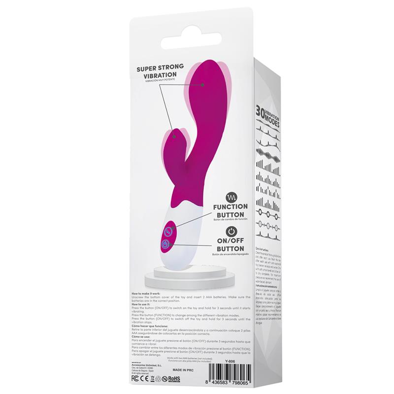 Slang Vibe with Stimulator USB Silicone - UABDSM