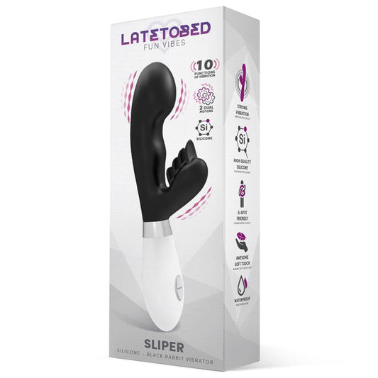 Sliper Rabbit Vibe Silicone Black - UABDSM