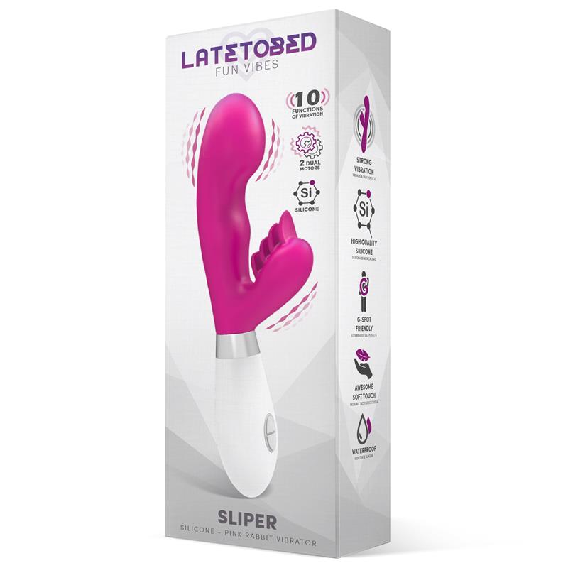 Sliper Rabbit Vibe Silicone Pink - UABDSM