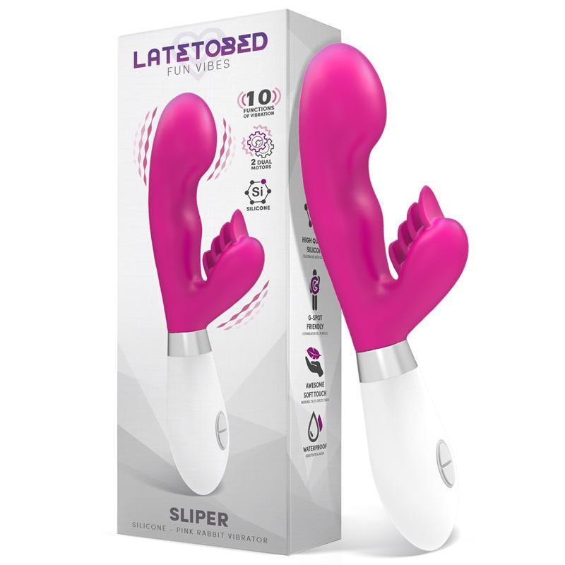 Sliper Rabbit Vibe Silicone Pink - UABDSM