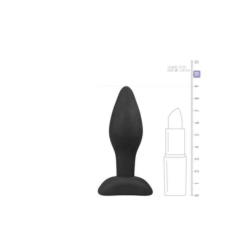 Small Black Silicone Buttplug - UABDSM