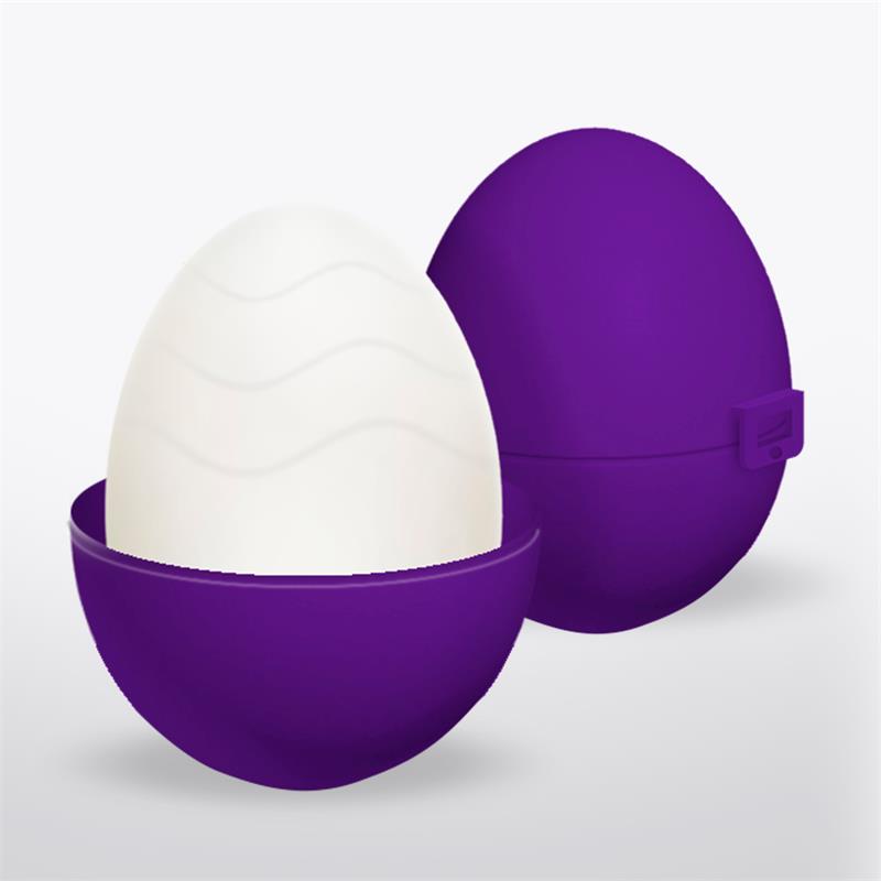 Spidey Masturbator Egg Elastic Silicone Purple - UABDSM