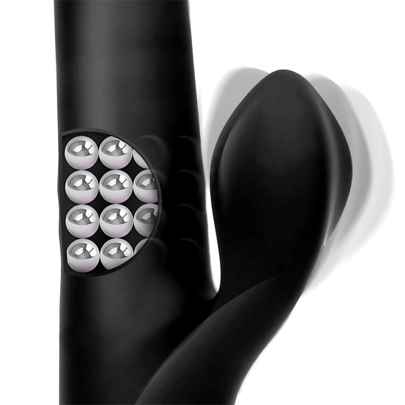 Squidy Vibe with Thrusting  Movement and Rotating Beads USB Silicone - UABDSM