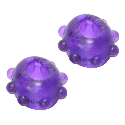 2 Gummy Cock Rings- Purple - UABDSM