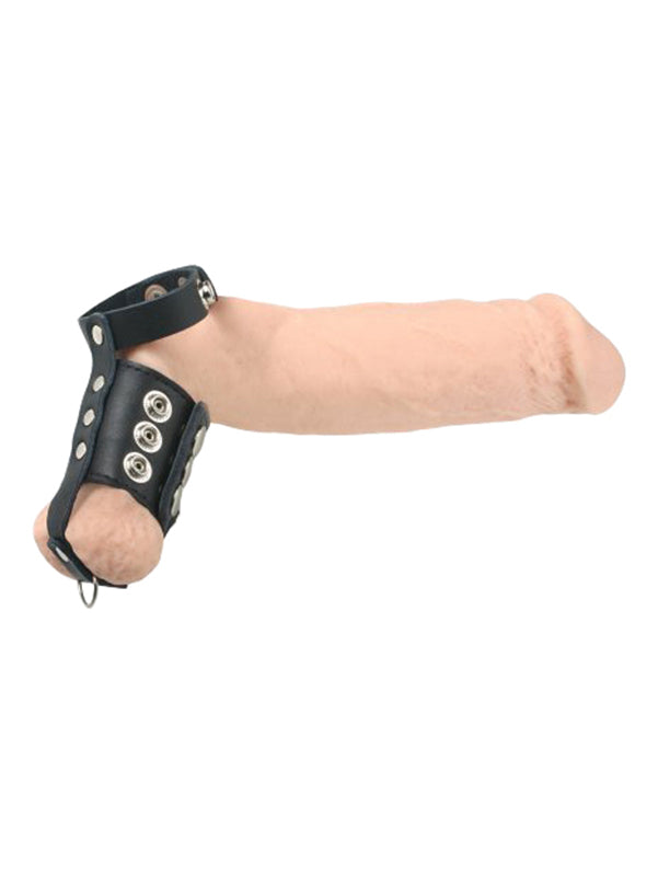 Strict Leather Cock Strap And Ball Stretcher - UABDSM